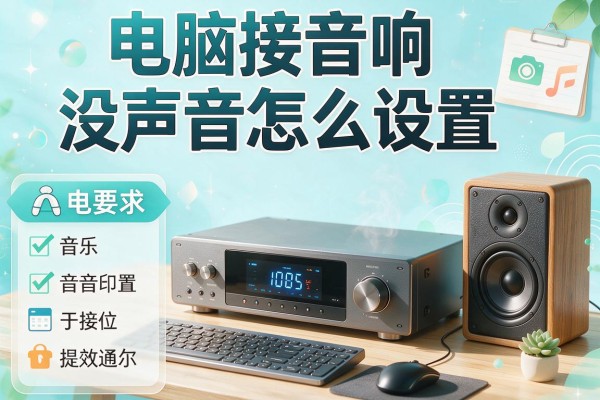 电脑接音响没声音怎么设置？