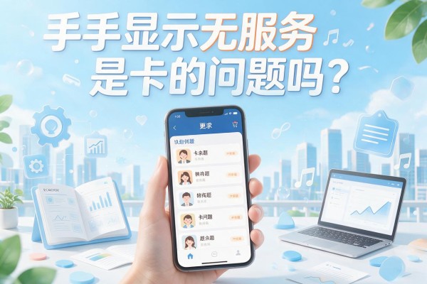 手机显示无服务是卡的问题吗？