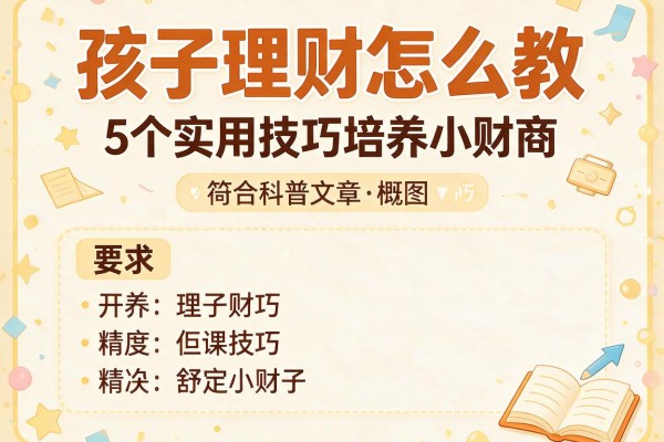 孩子理财怎么教：5个实用技巧培养小财商