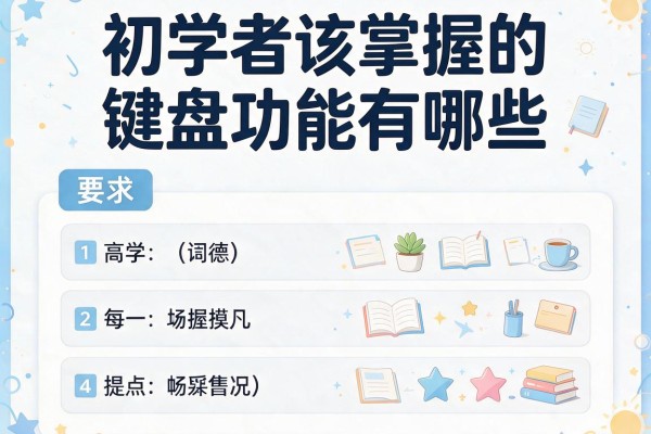初学者该掌握的键盘功能有哪些？