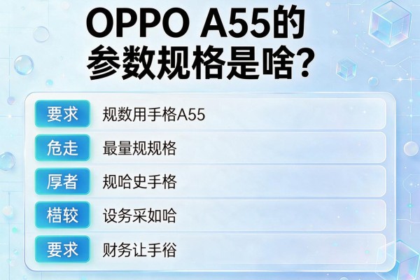 OPPO A55的参数规格是啥？