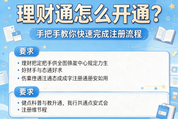 理财通怎么开通？手把手教你快速完成注册流程