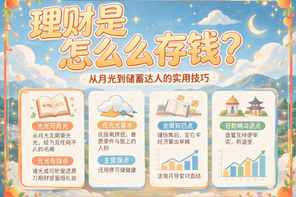 理财是怎么存钱？从月光到储蓄达人的实用技巧