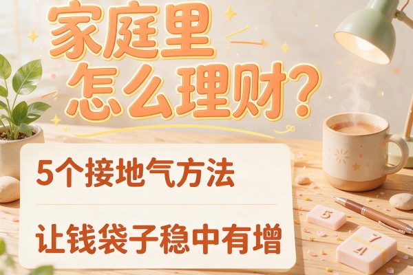 家庭里怎么理财？5个接地气方法让钱袋子稳中有增