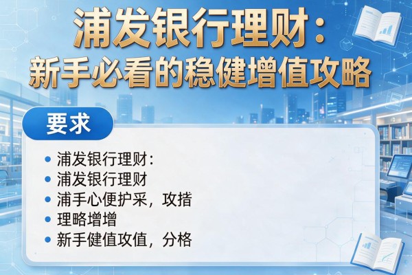 浦发银行理财：新手必看的稳健增值攻略