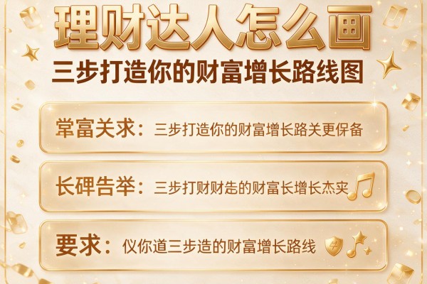 理财达人怎么画：三步打造你的财富增长路线图