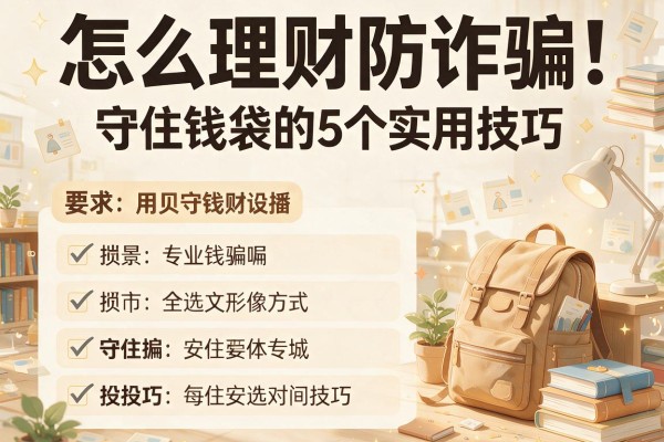 怎么理财防诈骗:守住钱袋的5个实用技巧