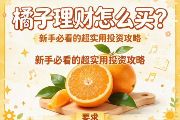 橘子理财怎么买？新手必看的超实用投资攻略