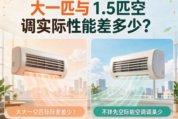 大一匹与1.5匹空调实际性能差多少？