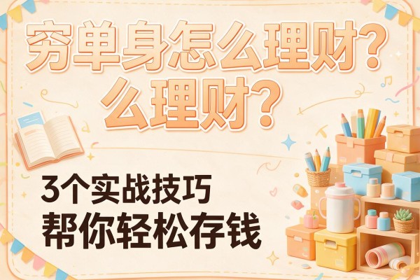 穷单身怎么理财？3个实战技巧帮你轻松存钱