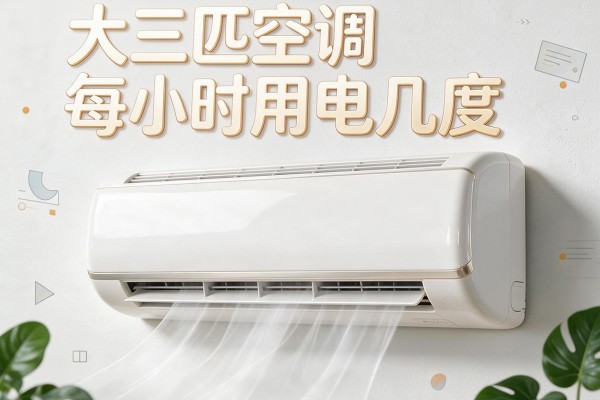 大三匹空调每小时用电几度