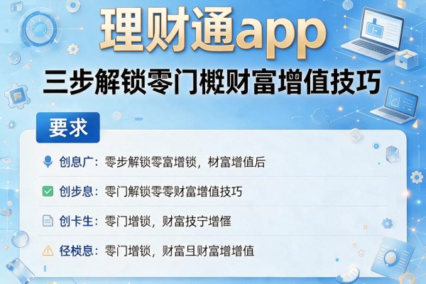 理财通app：三步解锁零门槛财富增值技巧