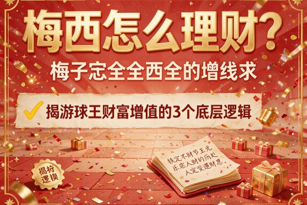 梅西怎么理财？揭秘球王财富增值的3个底层逻辑