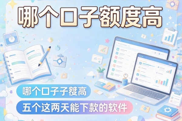 哪个口子额度高,介绍五个这两天能下款的软件