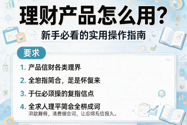 理财产品怎么用？新手必看的实用操作指南