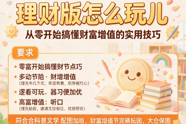 理财版怎么玩儿：从零开始搞懂财富增值的实用技巧