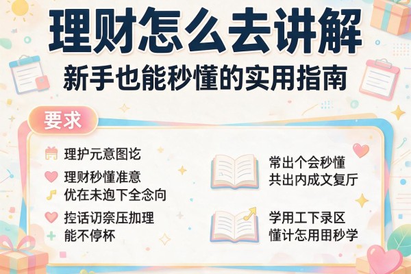 理财怎么去讲解：新手也能秒懂的实用指南