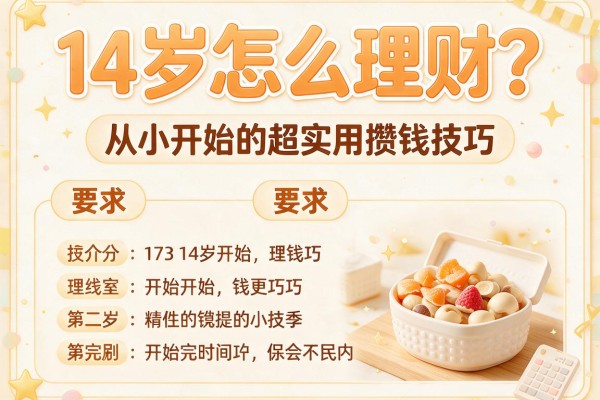 14岁怎么理财？从小开始的超实用攒钱技巧