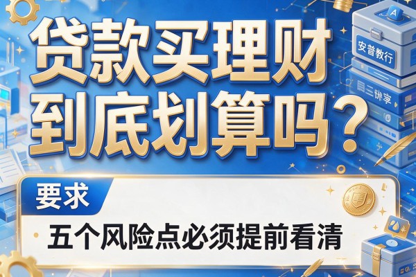 贷款买理财到底划算吗？这五个风险点必须提前看清！