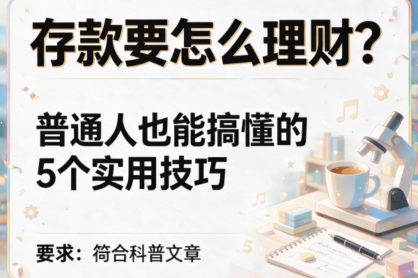 存款要怎么理财？普通人也能搞懂的5个实用技巧