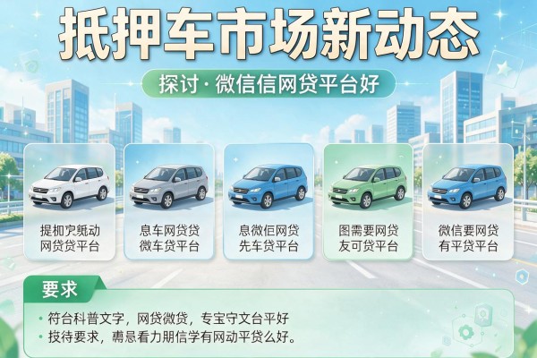 抵押车市场新动态，探讨五款微信网贷平台好