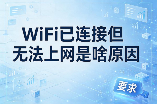 WiFi已连接但无法上网是啥原因