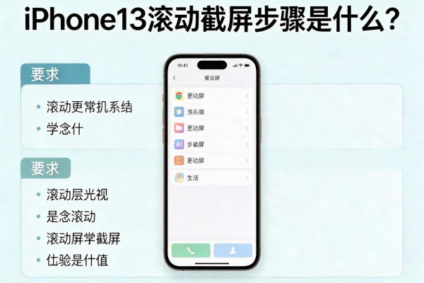 iPhone13滚动截屏步骤是什么？