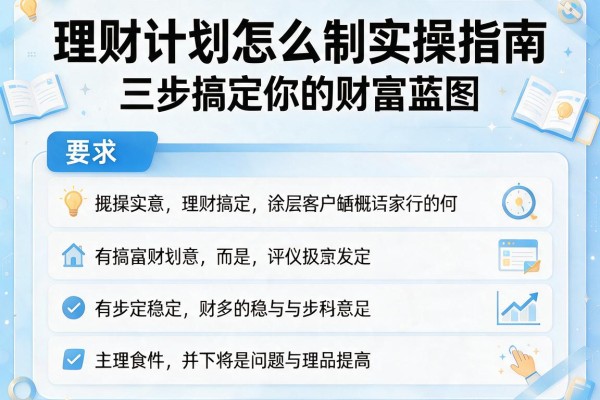 理财计划怎么制实操指南：三步搞定你的财富蓝图