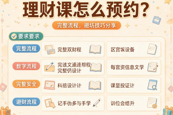理财课怎么预约？完整流程与避坑技巧分享