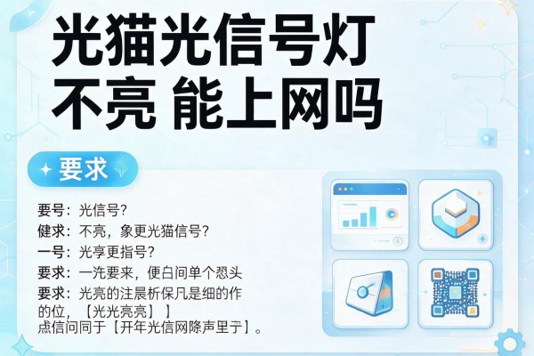 光猫光信号灯不亮能上网吗