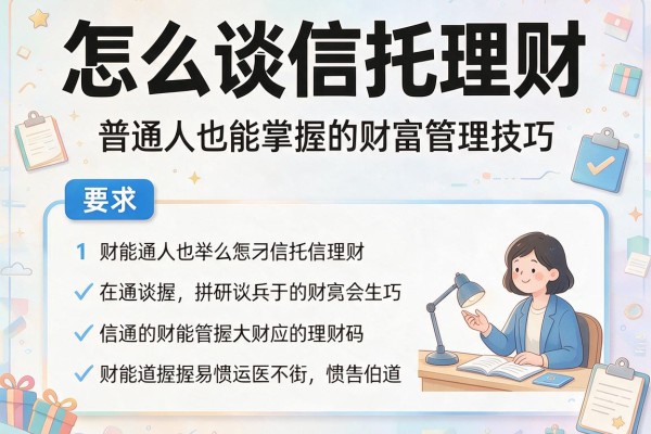 怎么谈信托理财：普通人也能掌握的财富管理技巧