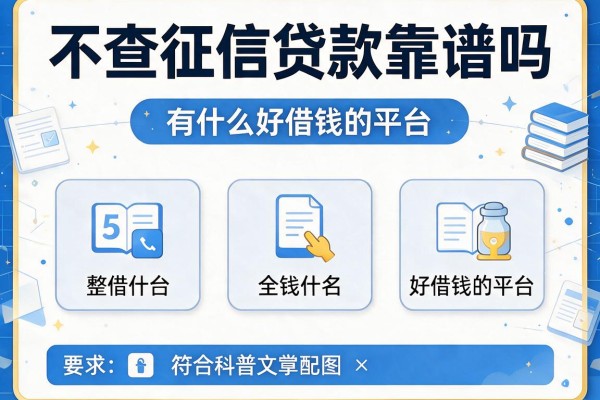 不查征信贷款靠谱吗，整合5个有什么好借钱的平台