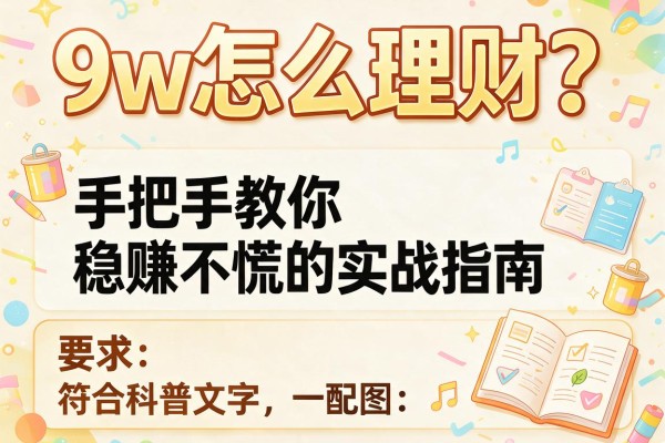 9w怎么理财？手把手教你稳赚不慌的实战指南