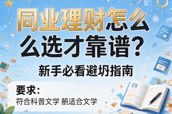同业理财怎么选才靠谱？新手必看避坑指南