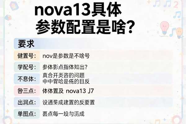 nova13具体参数配置是啥？
