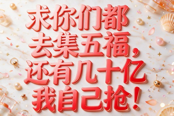 求你们都去集五福,还有几十亿我自己抢!