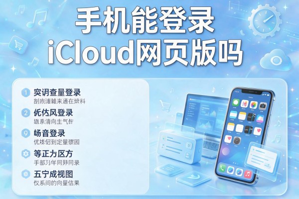 手机能登录iCloud网页版吗？