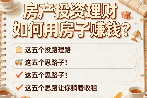 房产投资理财如何用房子赚钱？这五个思路让你躺着收租