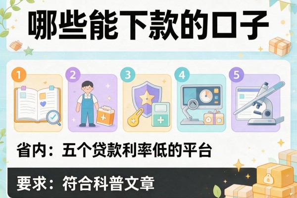 哪些能下款的口子，省内五个贷款利率低的平台