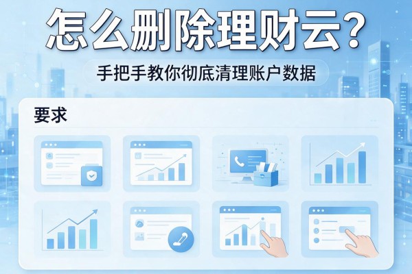 怎么删除理财云？手把手教你彻底清理账户数据