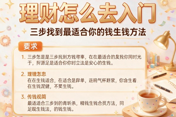 理财怎么去入门：三步找到最适合你的钱生钱方法