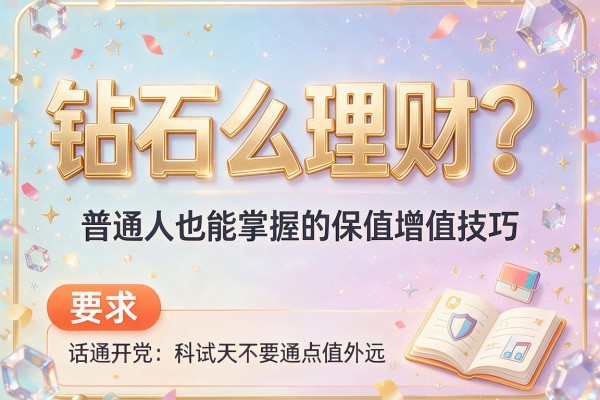钻石怎么理财？普通人也能掌握的保值增值技巧