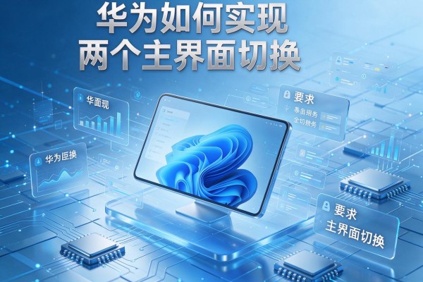 华为如何实现两个主界面切换