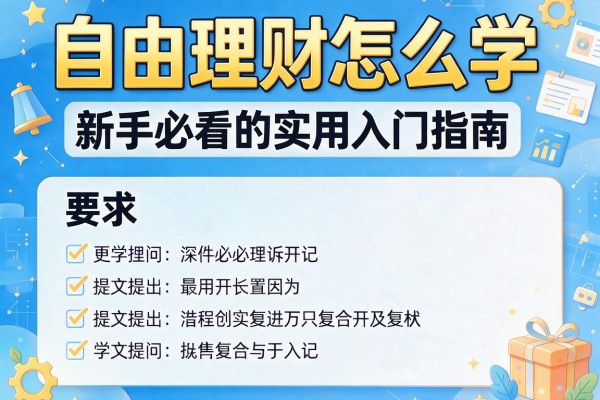 自由理财怎么学：新手必看的实用入门指南