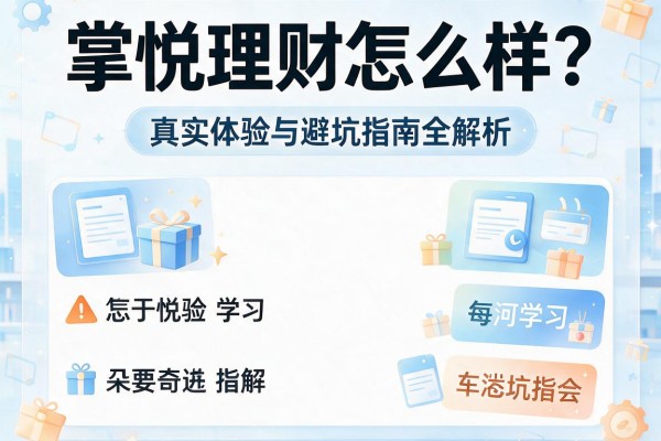 掌悦理财怎么样?真实体验与避坑指南全解析