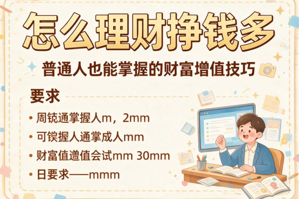怎么理财挣钱多:普通人也能掌握的财富增值技巧