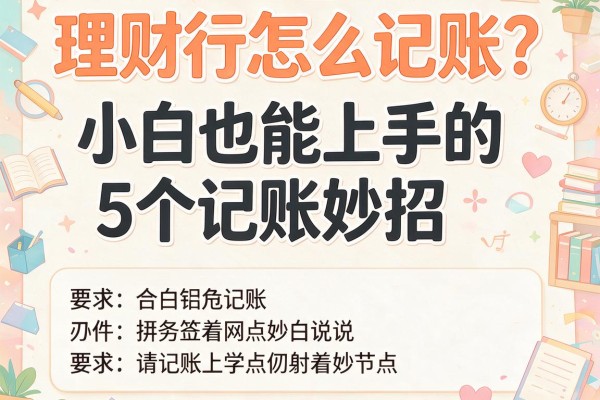 理财行怎么记账？小白也能上手的5个记账妙招