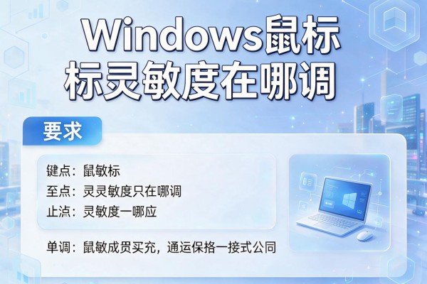 Windows鼠标灵敏度在哪调？