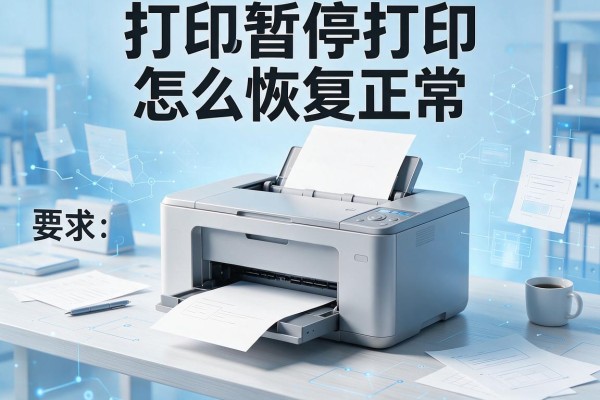 打印机暂停打印怎么恢复正常