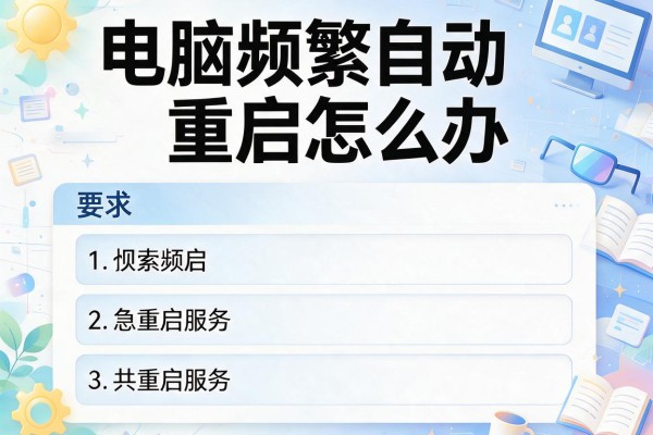 电脑频繁自动重启怎么办